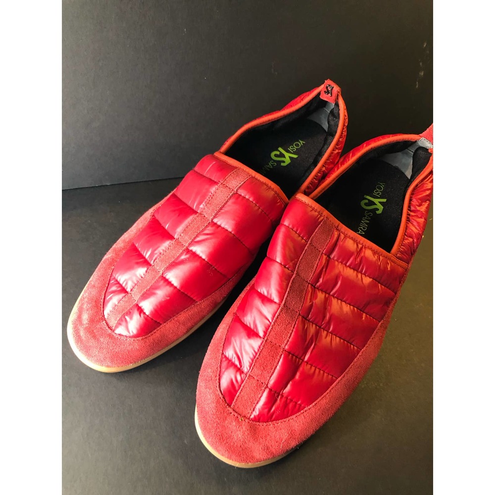 New Yosi Samra quilted red slip ons, never worn